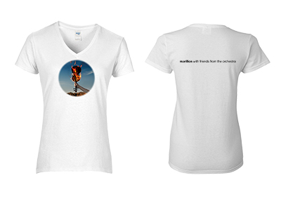 FRIENDS FROM THE ORCHESTRA LADIES WHITE V-NECK