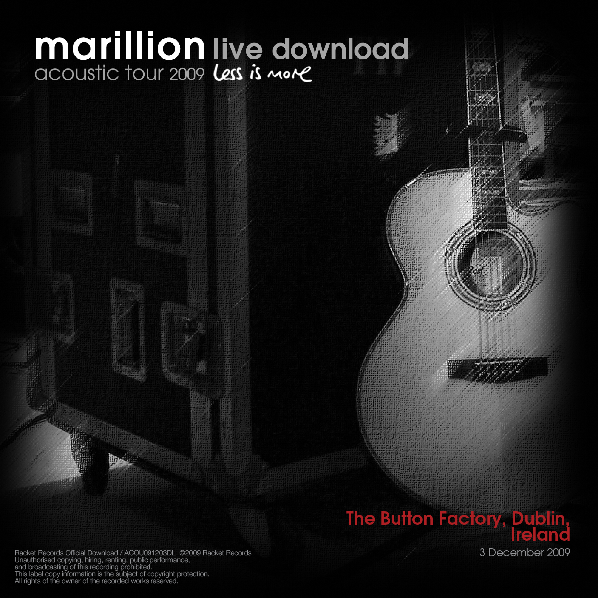 The Button Factory, Dublin, IE<br>3rd December 2009 Live Download 256kbps