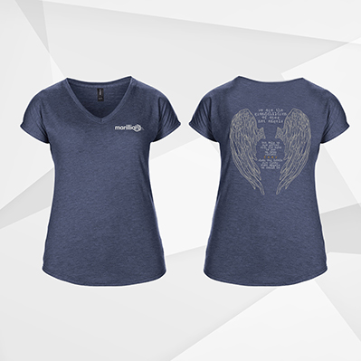 El Dorado Design Ladies Heather Navy V-Neck