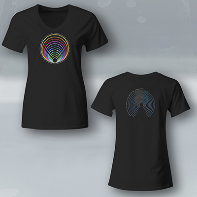 Light At The End Of The Tunnel UK 2021 - Ladies Ladies Black V-Neck T-Shirt