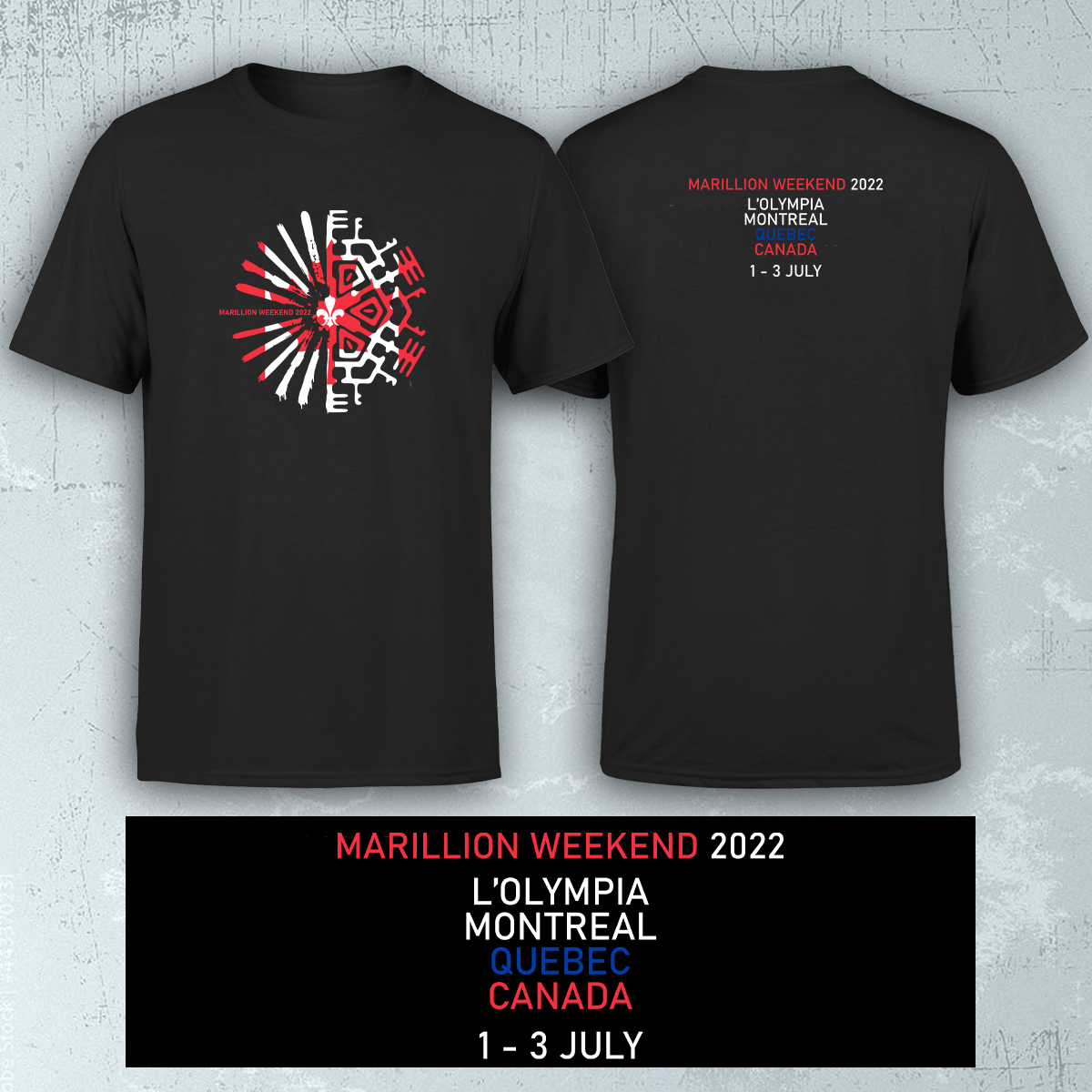 MONTREAL WEEKEND 2022 MEN'S BLACK T-SHIRT