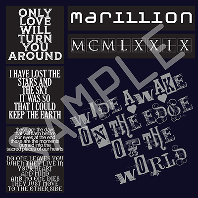 Marillion Long Sleeve Lyric Casual Shirt 