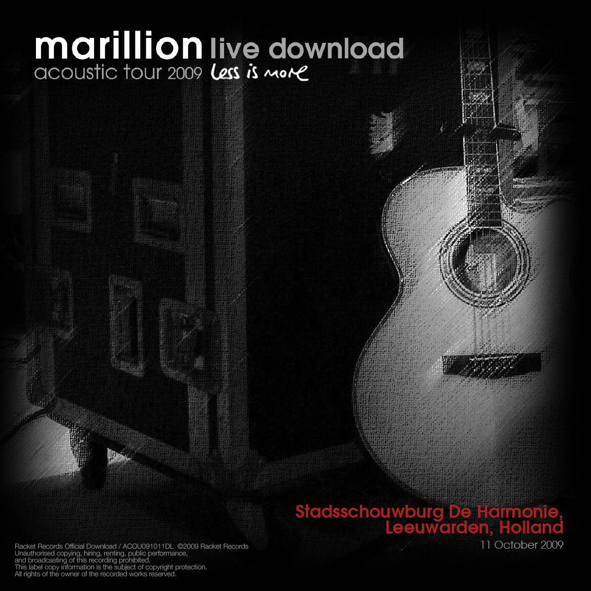De Harmonie, Leeuwarden, NL<br>11th October 2009 Live Download 256kbps